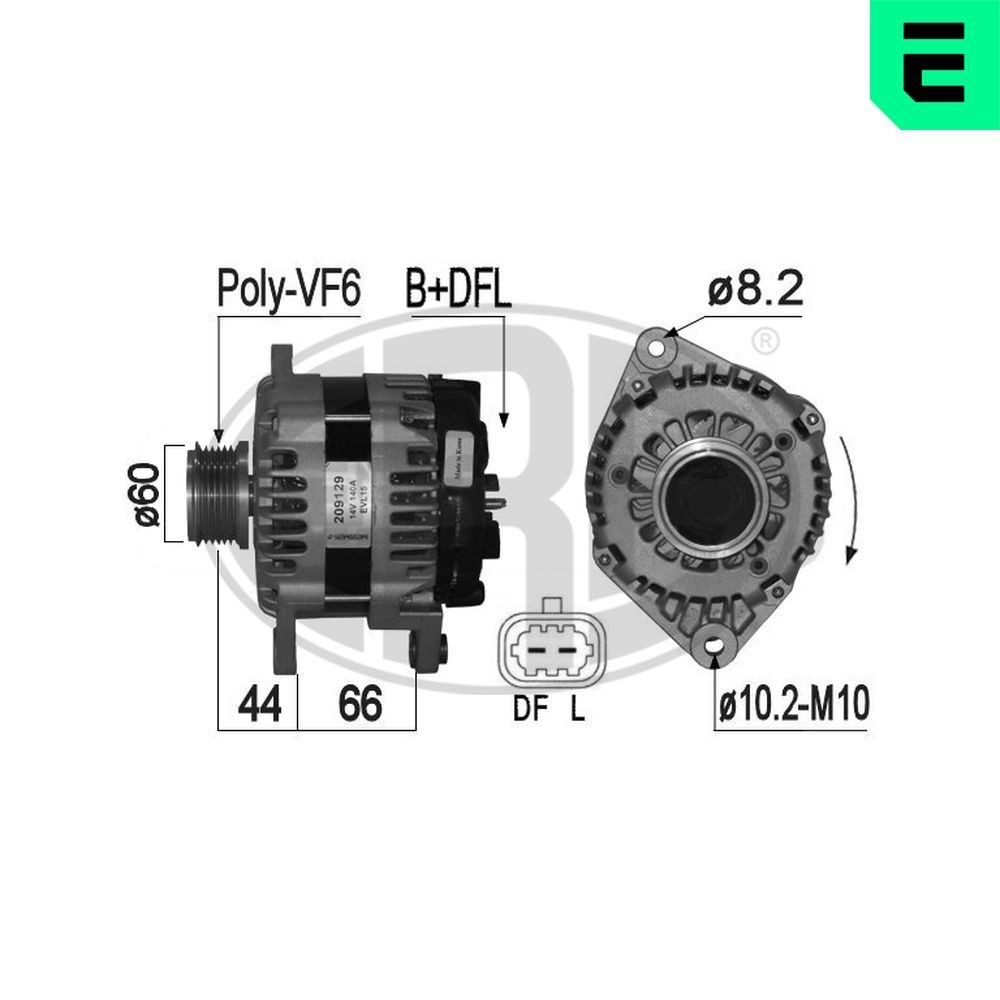 ERA Alternator Article number: 209129A cheaply