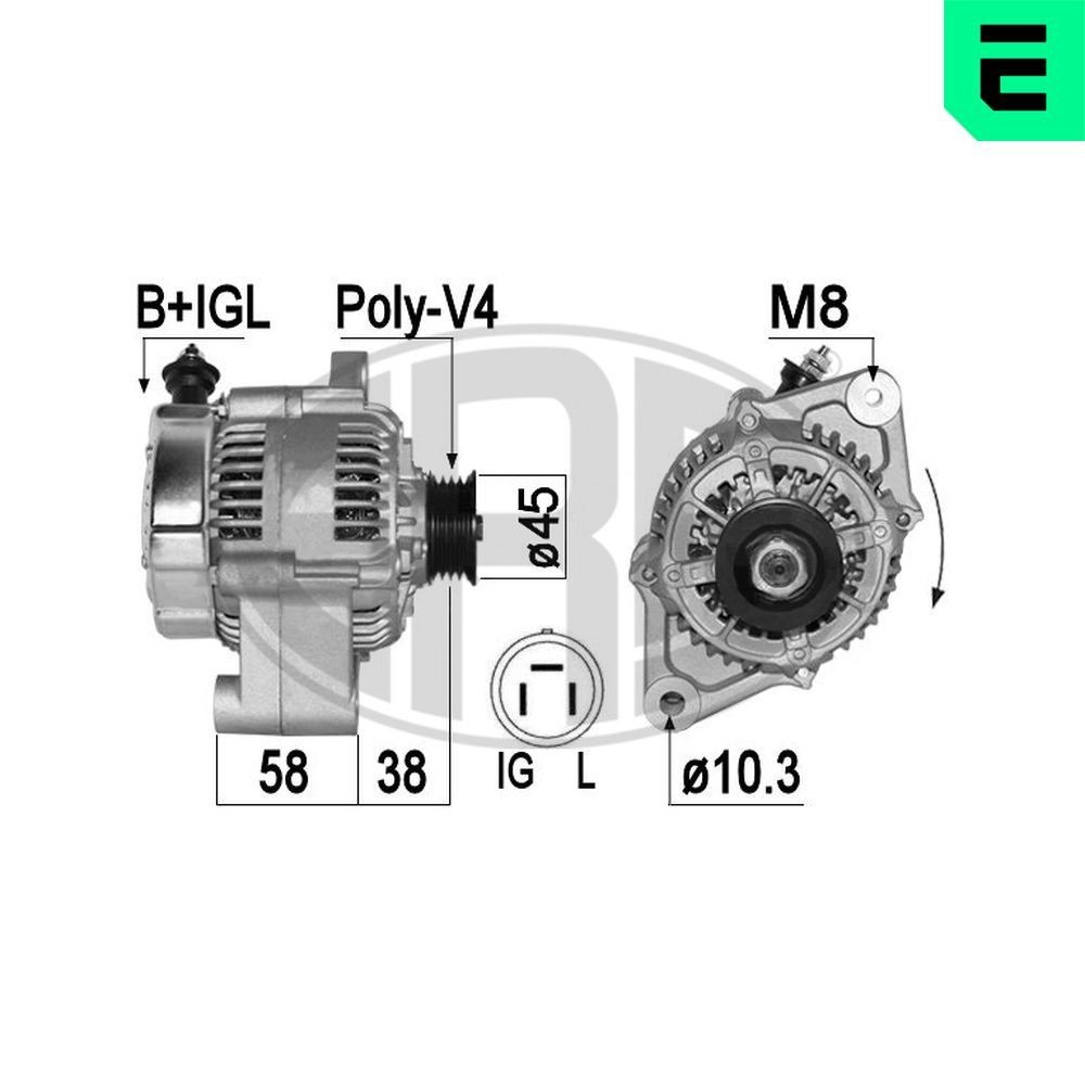 ERA Alternator Article number: 209342A cheaply