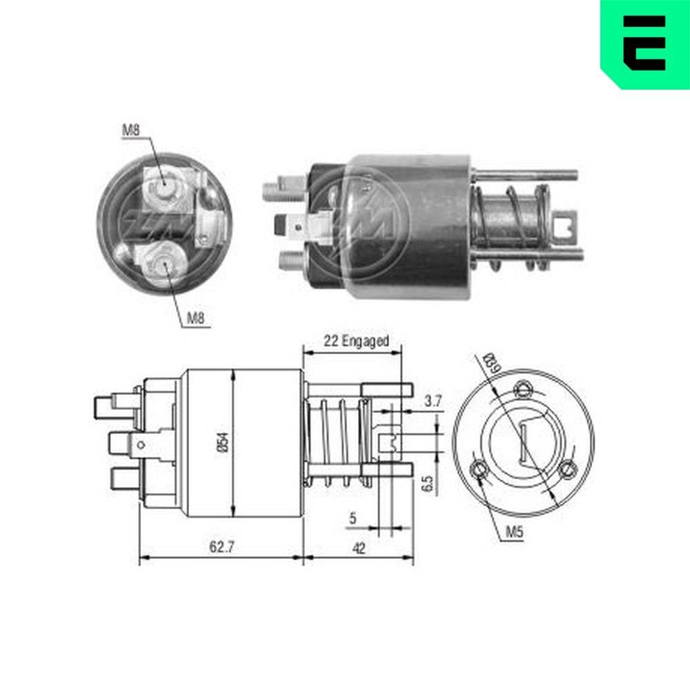 ERA Starter solenoid Article number: ZM1395 cheaply