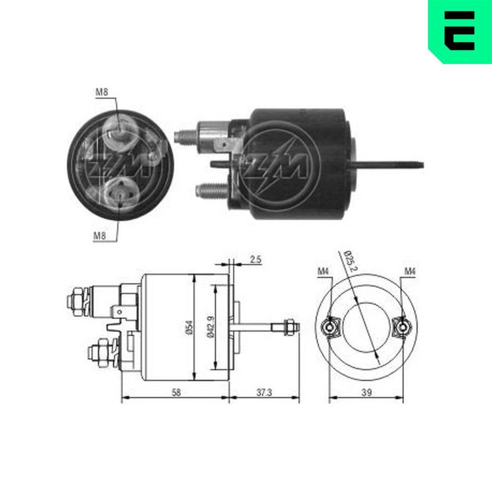 ERA Starter solenoid Article number: ZM493 cheaply