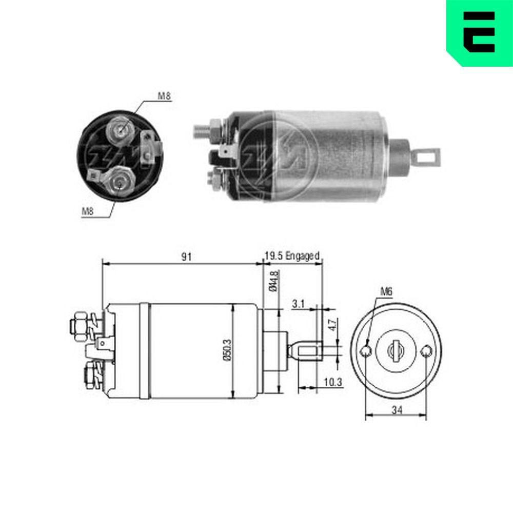 ERA Starter solenoid Article number: ZM521 cheaply