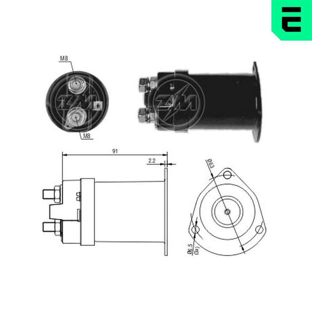 ERA Starter solenoid Article number: ZM555 cheaply