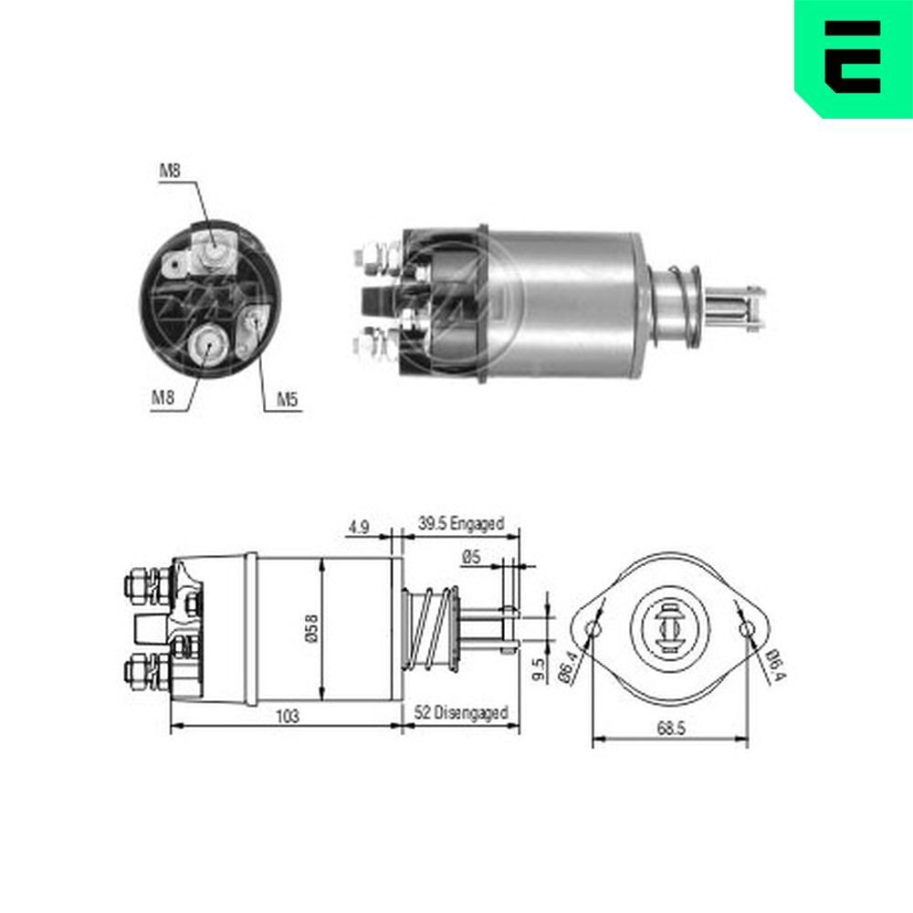 ERA Starter solenoid Article number: ZM801 cheaply