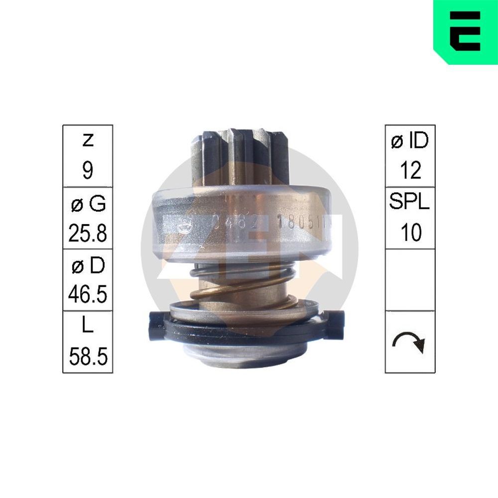 ERA ZN0482 Freewheel Gear, starter PASSAT 2.0 Syncro 116 PS Petrol 1989