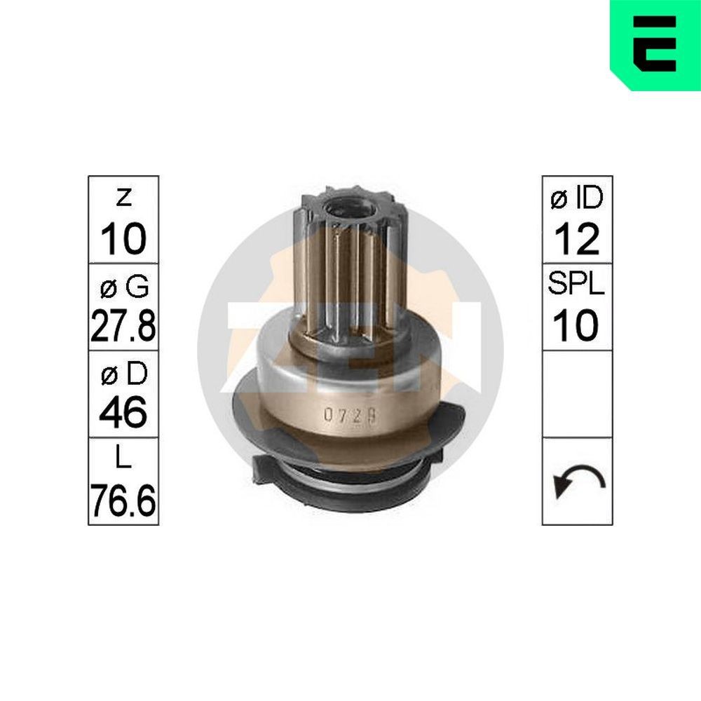 ERA ZN0729 Vabajooks, starter BORA 2.0 115 HP Bensiin 2005