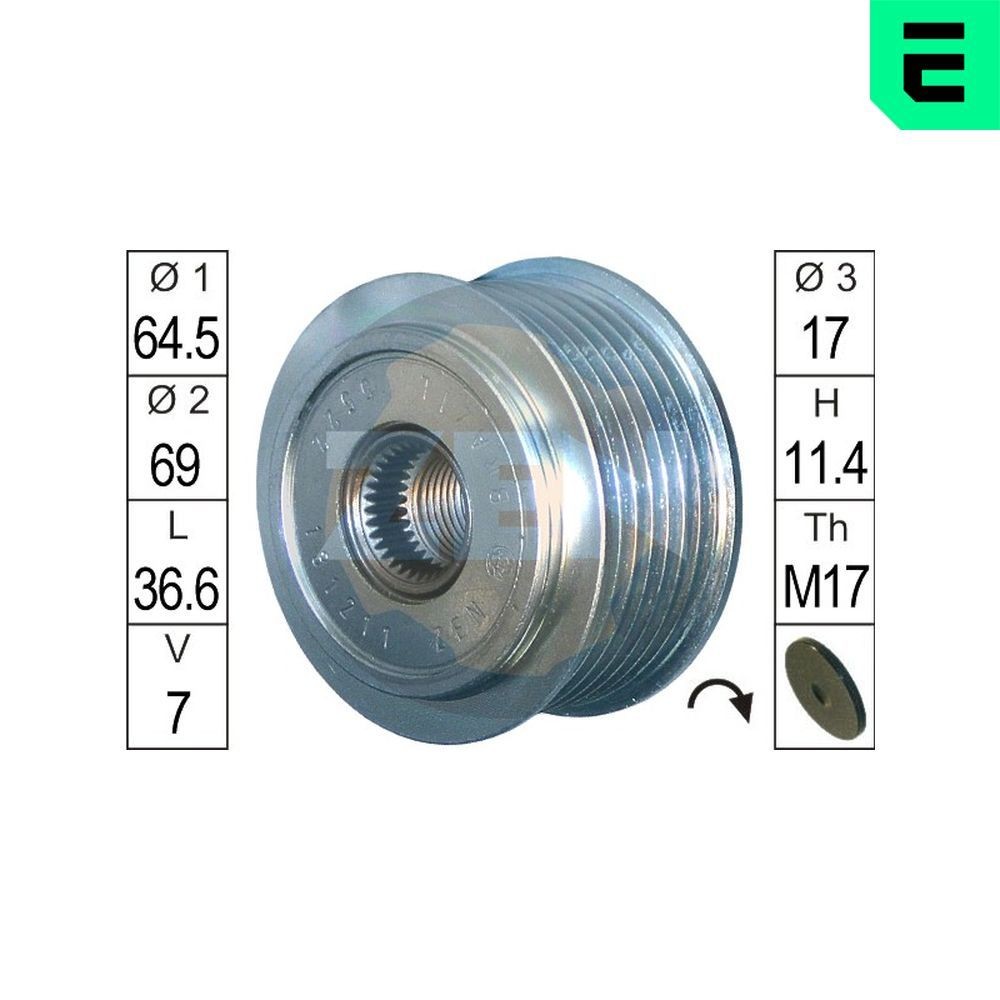 ERA Alternator Freewheel Clutch Article number: ZN5522 cheaply