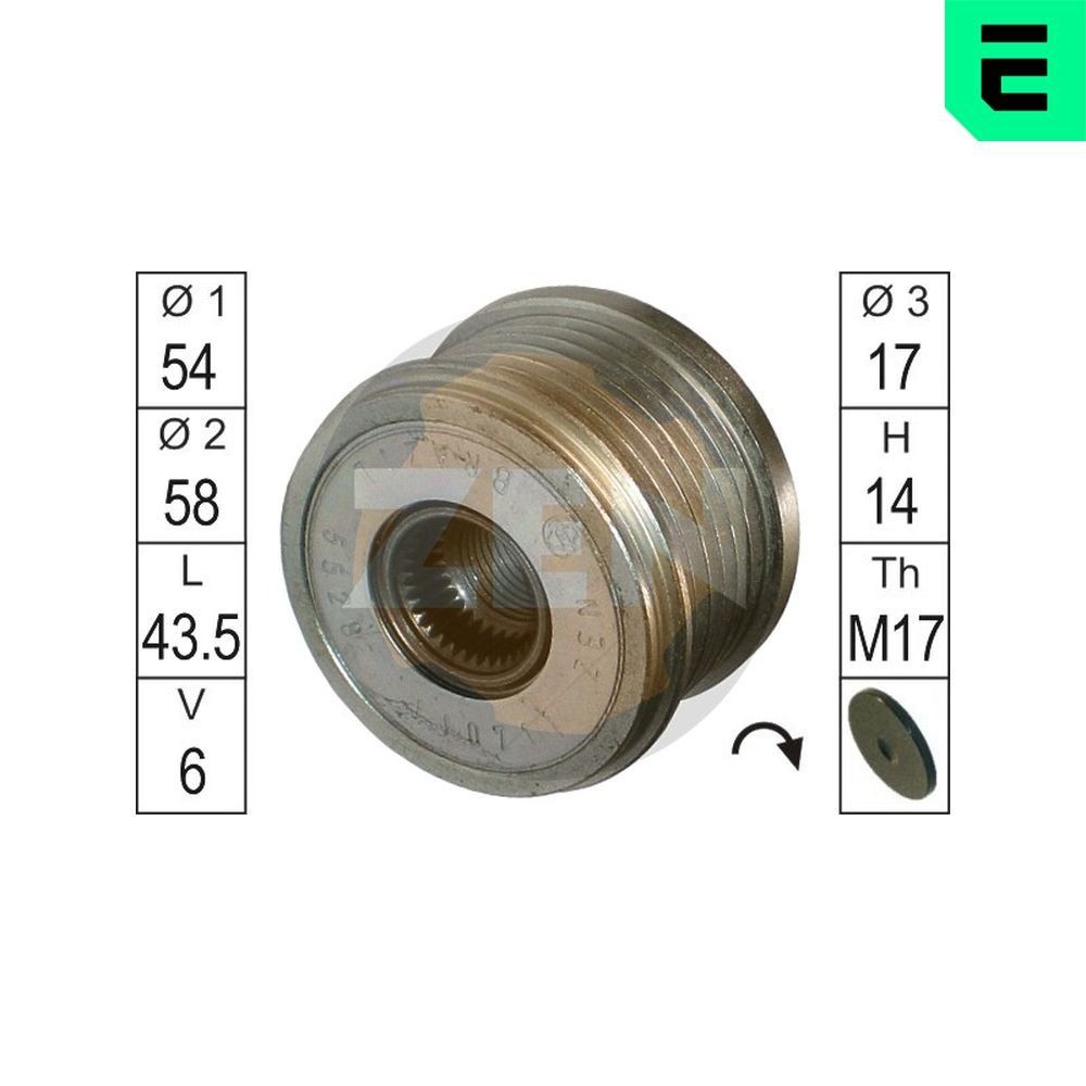 ERA Alternator Freewheel Clutch Article number: ZN5528 cheaply