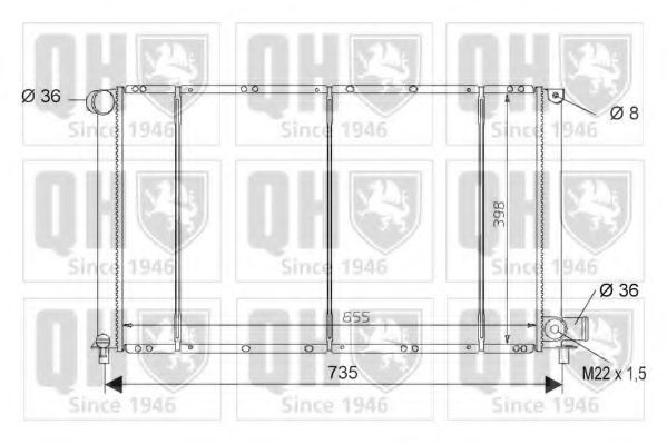 QUINTON HAZELL Radiaator, mootorijahutus Artikli number: QER1605 soodsalt