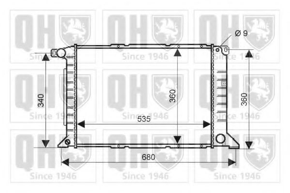 QUINTON HAZELL Engine radiator Article number: QER2185 cheaply