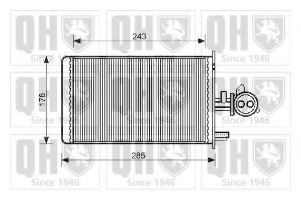 QUINTON HAZELL Heater matrix Article number: QHR2064 cheaply