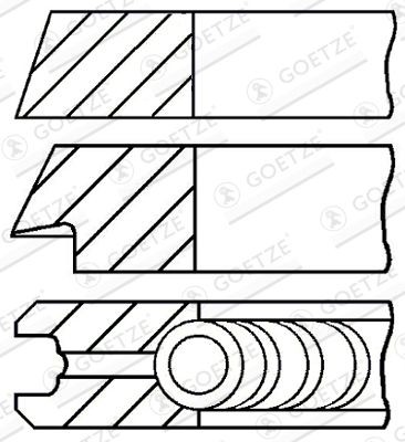 GOETZE ENGINE Piston Ring Kit Article number: 08-109400-10 cheaply