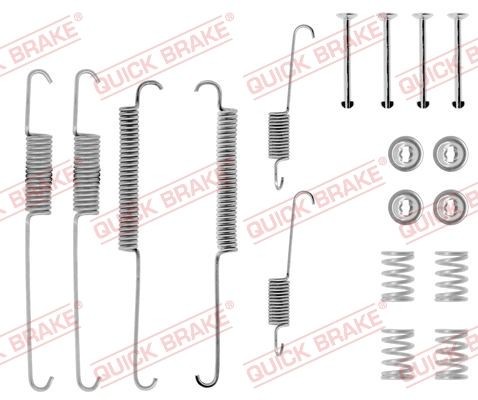 QUICK BRAKE 105-0640 Lisakomplekt, Piduriklotsid GRANADA 2.8 i 150 HP Bensiin 1985