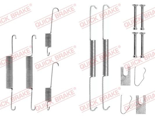 QUICK BRAKE 105-0661 Lisakomplekt, Piduriklotsid MONTEGO 2.0 D 82 HP Diisel 1992