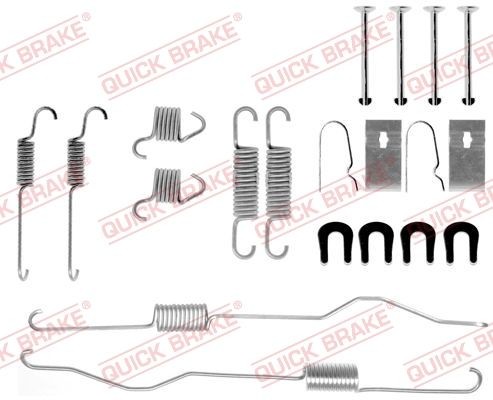 QUICK BRAKE 105-0694 Accessory Kit, brake shoes FOURTRAK 2.8 TD (F70, F75, F80, F85) 102 PS Diesel 1998