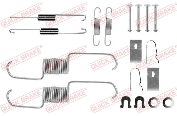 QUICK BRAKE 105-0743 Lisakomplekt, Piduriklotsid CIVIC 1.6 i (EP2, EU8, EU6) 110 HP Bensiin 2006