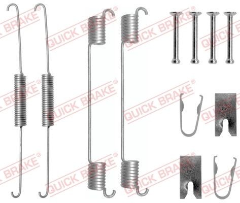 QUICK BRAKE 105-0781 Lisakomplekt, Piduriklotsid PALIO 1.3 JTD Multijet (178BYE1AAT) 69 HP Diisel