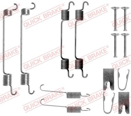 QUICK BRAKE 105-0797 Sada prislusenstvi, brzdove celisti COROLLA 2.0 D-4D (CDE110_) 90 HP Diesel 2001