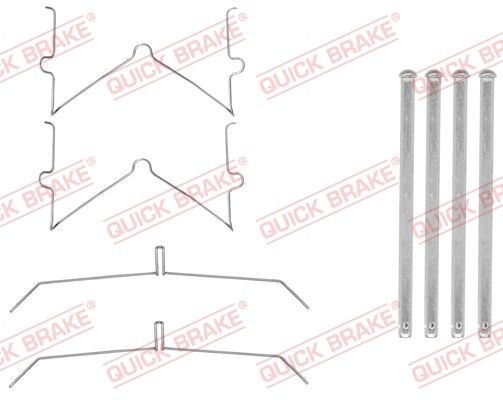 QUICK BRAKE 109-0003 Lisakomplekt, ketaspiduriklotsid COMPASS 1.4 MultiAir 4x4 170 HP Bensiin