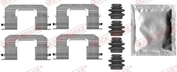 QUICK BRAKE 109-0006 Lisakomplekt, ketaspiduriklotsid i10 1.0 MPi 67 HP Bensiin