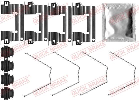 QUICK BRAKE 109-0065 Lisakomplekt, ketaspiduriklotsid XCEED 1.5 T-GDi MHEV 160 HP Bensiin/elekter
