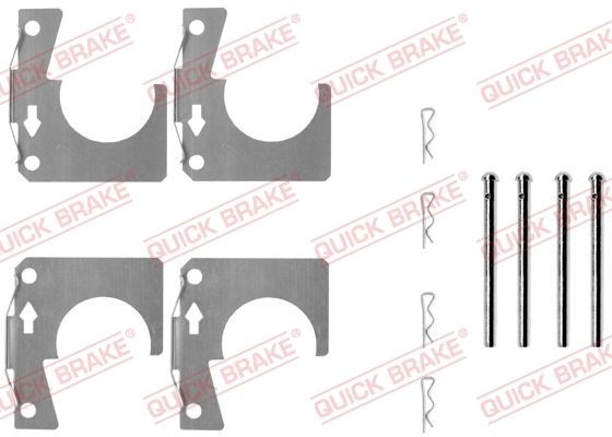 QUICK BRAKE 109-0914 Lisakomplekt, ketaspiduriklotsid FOUR FOUR 1.6 90 HP Bensiin
