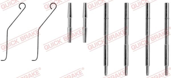 QUICK BRAKE 109-1044 Lisakomplekt, ketaspiduriklotsid Daily 2.8 30-10 C 103 HP Diisel 1999