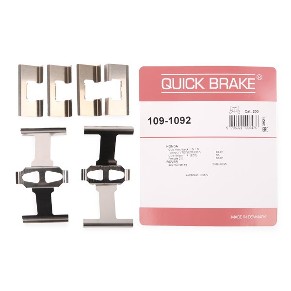 QUICK BRAKE Accessory Kit, disc brake pads Article number: 109-1092 cheaply