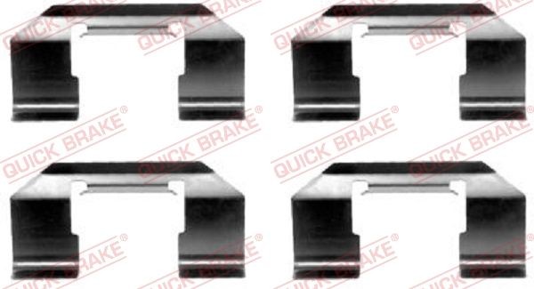 QUICK BRAKE 109-1174 Monteringssæt til bremseklodser PRIMERA 2.0 16V 131 HK Benzin 2002