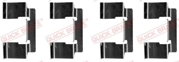 QUICK BRAKE 109-1235 Monteringssæt til bremseklodser PRIMERA 2.0 16V 115 HK Benzin 2002