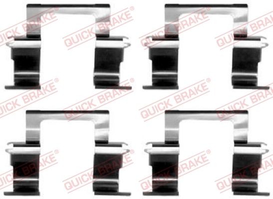 QUICK BRAKE 109-1274 Set accesorii, placute frana FRONTERA 2.3 TD 100 CP motor diesel 1998