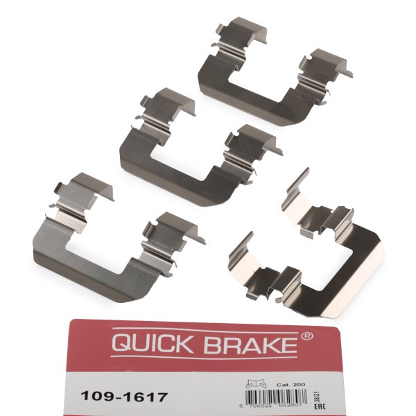 QUICK BRAKE 109-1617 Monteringssæt til bremseklodser TUCSON 2.0 143 HK Benzin 2019