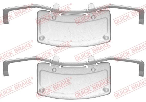 QUICK BRAKE 109-1706 Lisakomplekt, ketaspiduriklotsid PHAETON 3.0 V6 TDI 4motion 233 HP Diisel 2016