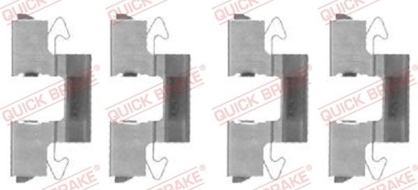 QUICK BRAKE 109-1714 Monteringssæt til bremseklodser CARISMA 1.6 95 HK Benzin 2006