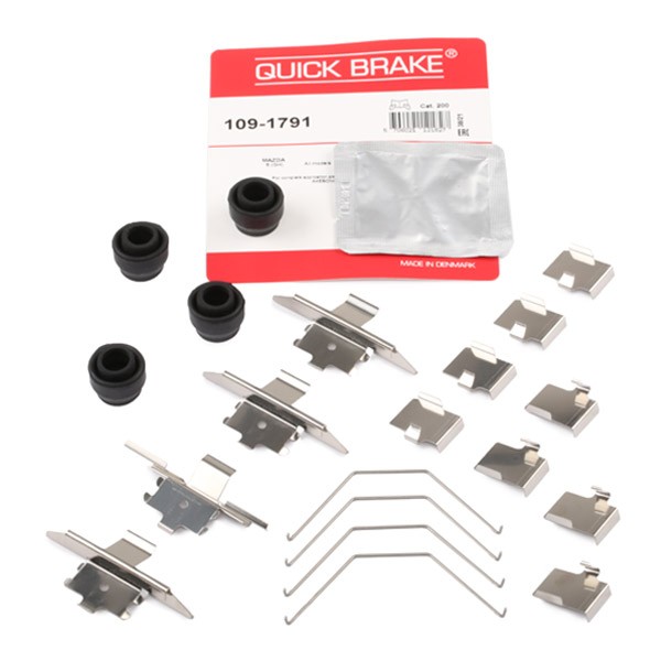 QUICK BRAKE 109-1791 Lisakomplekt, ketaspiduriklotsid 6 2.5 MZR (GH5FS) 170 HP Bensiin 2013