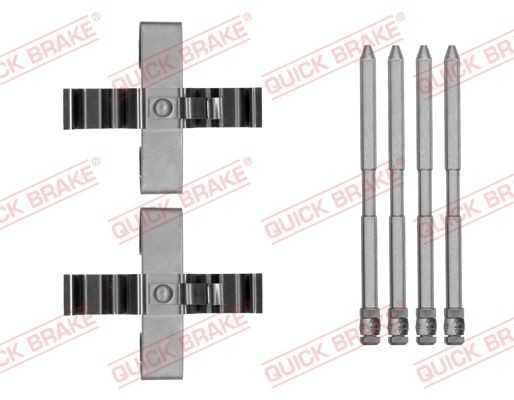 QUICK BRAKE 109-1809 Monteringssett, bremseklosser TOUAREG 3.0 V6 TDI 225 HK Diesel 2010