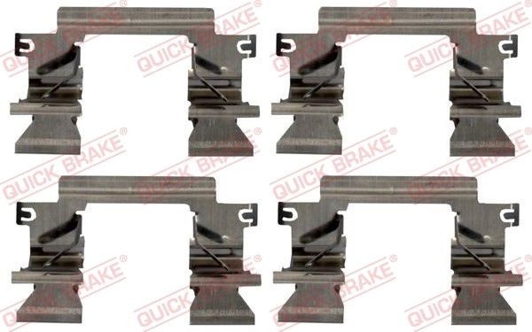 QUICK BRAKE 109-1862 Lisakomplekt, ketaspiduriklotsid BT-50 3.2 MZ-CD (UP0YF1, UR0YF1) 200 HP Diisel