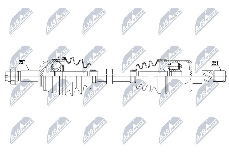 NTY Drive shaft Article number: NPW-PL-041 cheaply