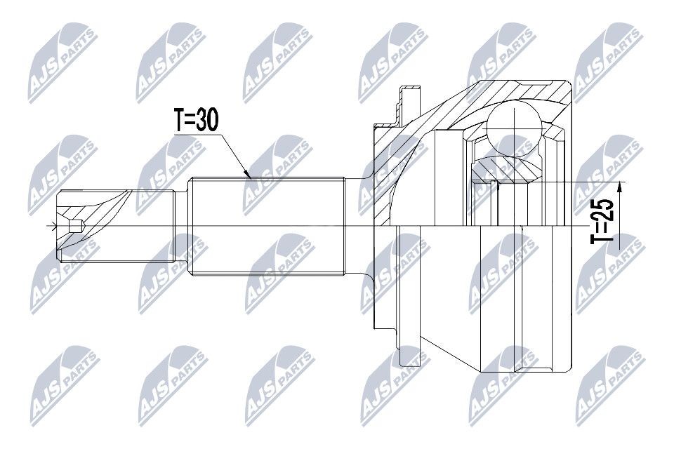 NTY Joint kit, drive shaft Article number: NPZ-TY-007 cheaply