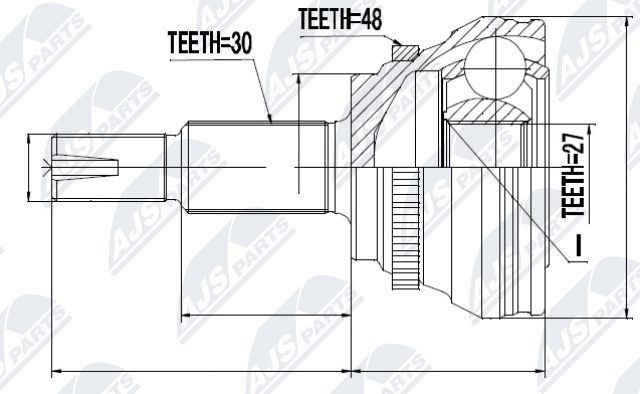 NTY Joint kit, drive shaft Article number: NPZ-TY-094 cheaply