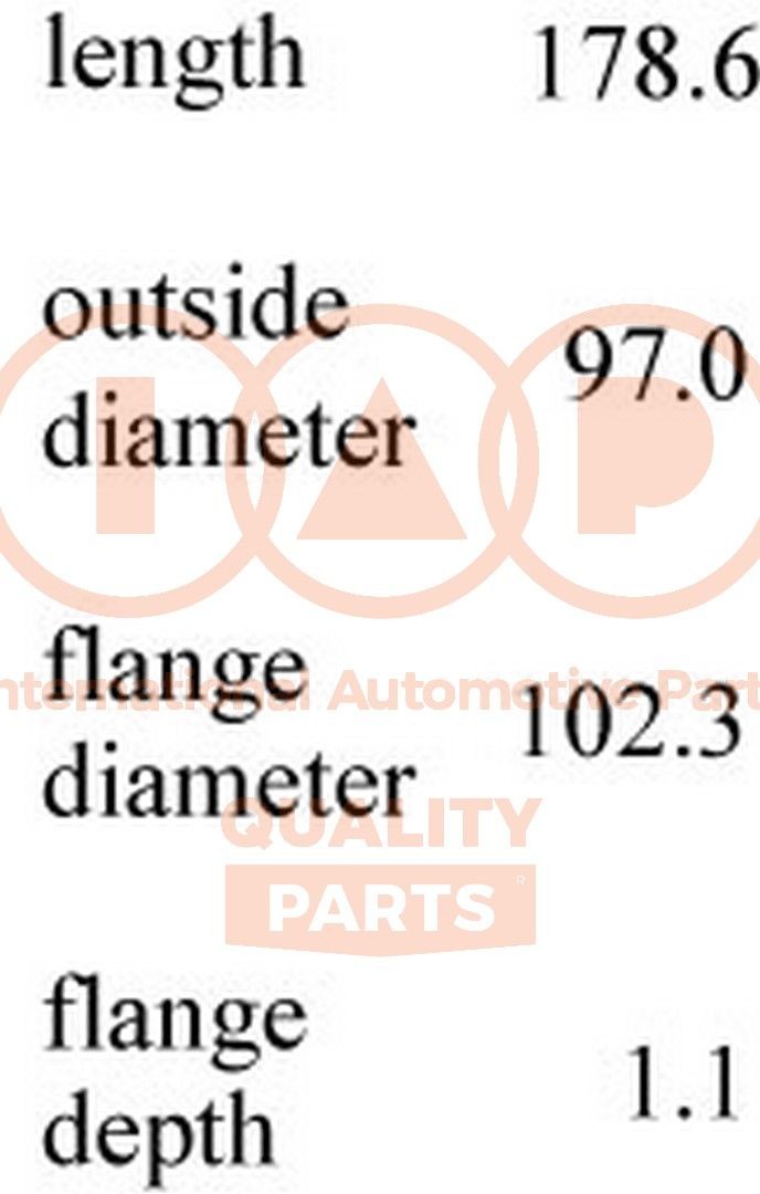 IAP QUALITY PARTS 103-09017 Cylinder Sleeve Kit D-MAX 3.0 DiTD 4x4 (TFS77H) 131 PS Diesel 2012