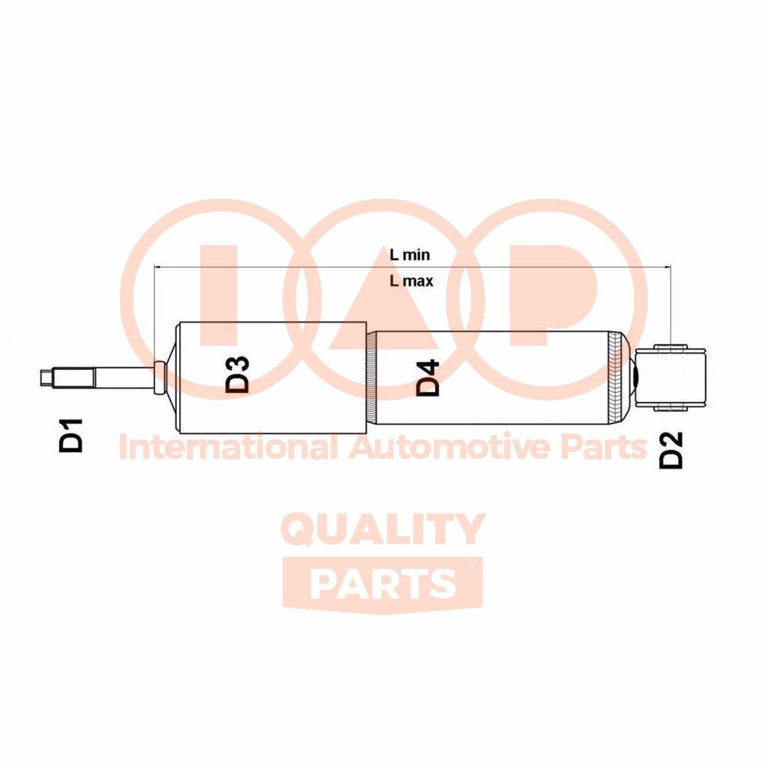 IAP QUALITY PARTS Bush, leaf spring Article number: 502-17010 cheaply