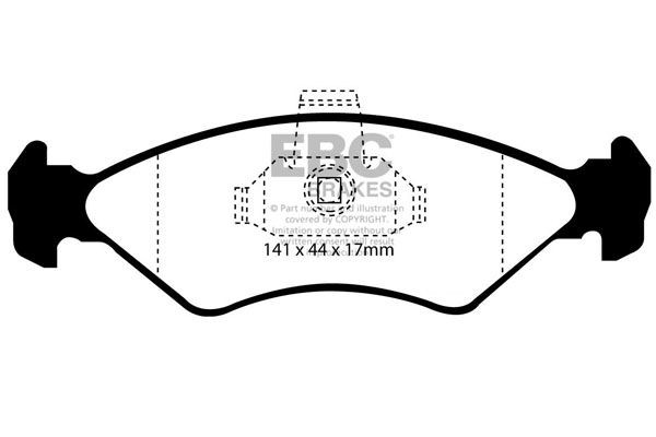 EBC Brakes Brake pad set Article number: DP1050 cheaply
