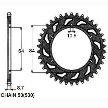 SUNSTAR Tandhjul Varenummer: 1-5138-45 billige