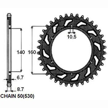 SUNSTAR Tandhjul Varenummer: 1-5652-48 billige