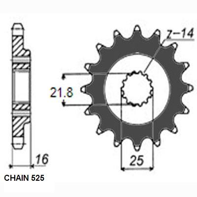 SUNSTAR Tandhjul Varenummer: 415-15 billige
