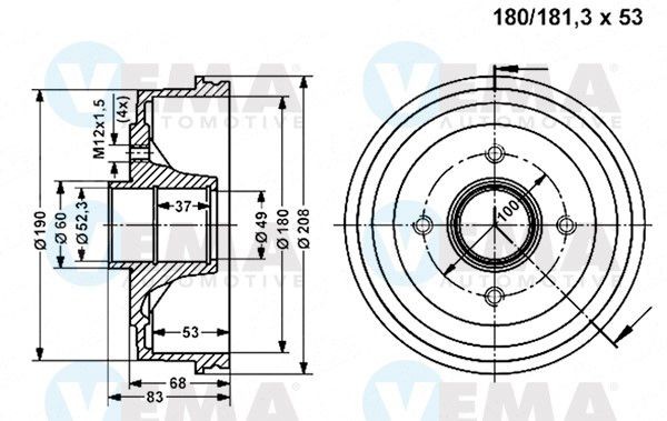 VEMA VE80031 Vāks, Eļļas filtra korpuss SAFRANE 2.2 dT 113 HP Dīzelis 2000