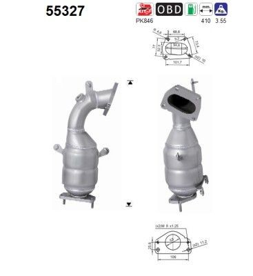 AS Catalytic converter Article number: 55327 cheaply