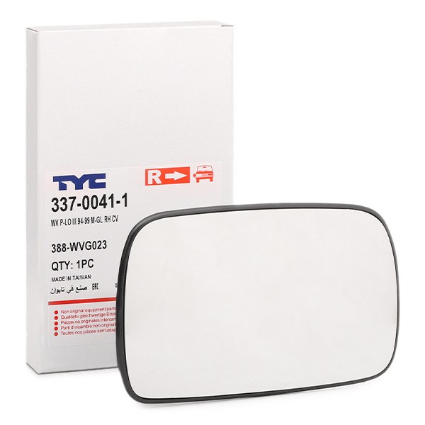TYC Mirror Glass, outside mirror Article number: 337-0041-1 cheaply