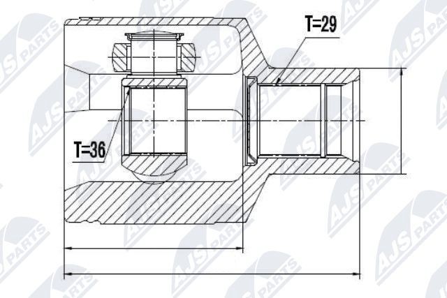 NTY Joint kit, drive shaft Article number: NPW-CH-026 cheaply