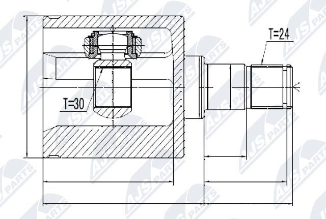 NTY Joint kit, drive shaft Article number: NPW-ME-025 cheaply